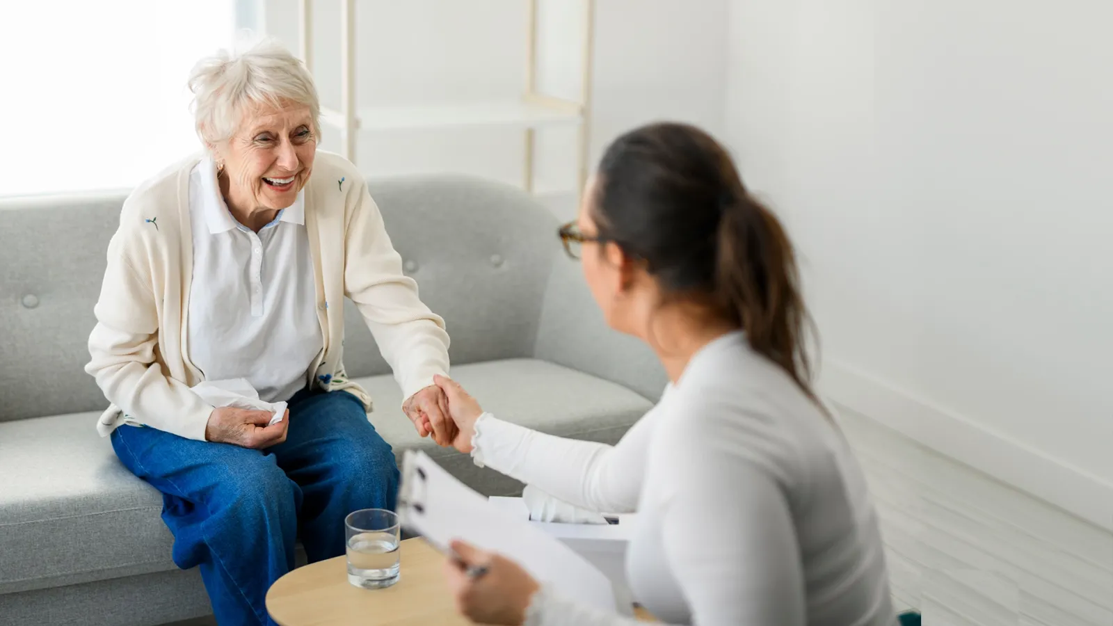 woman helping a woman